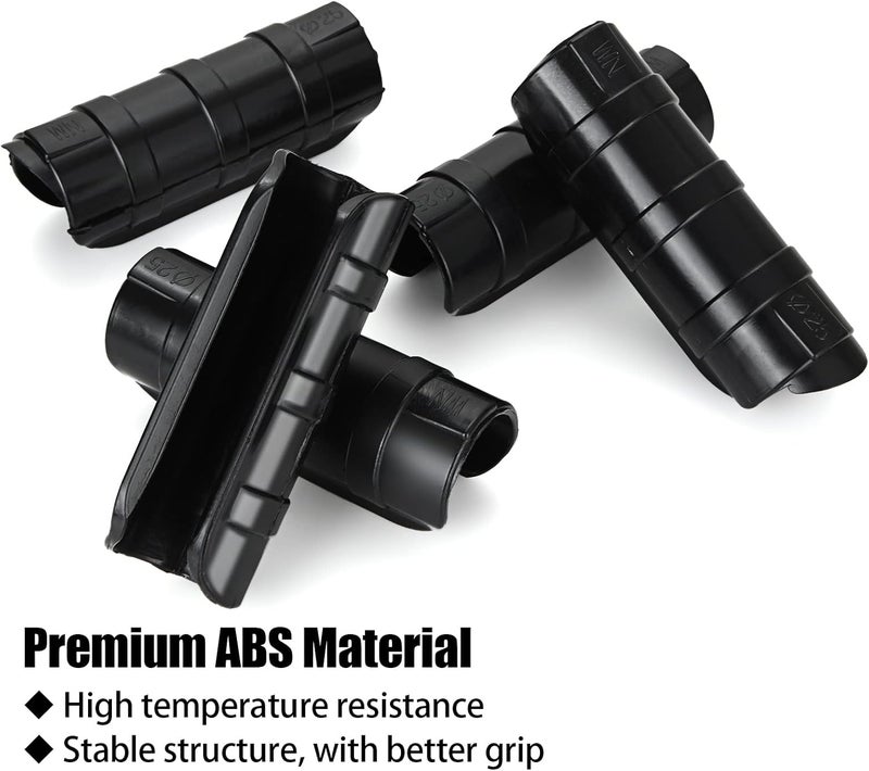 APACALI 50 PCS 0.9 Inch Greenhouse Clamps Clips 23mm Plastic Black ABS Snap Clamp Tube Clip Garden Buildings Tube Clip for Greenhouse Film, Sunshade Nets, Frame Shelters (Outer Ø 1.06” inner Ø 0.9”) - Image 3